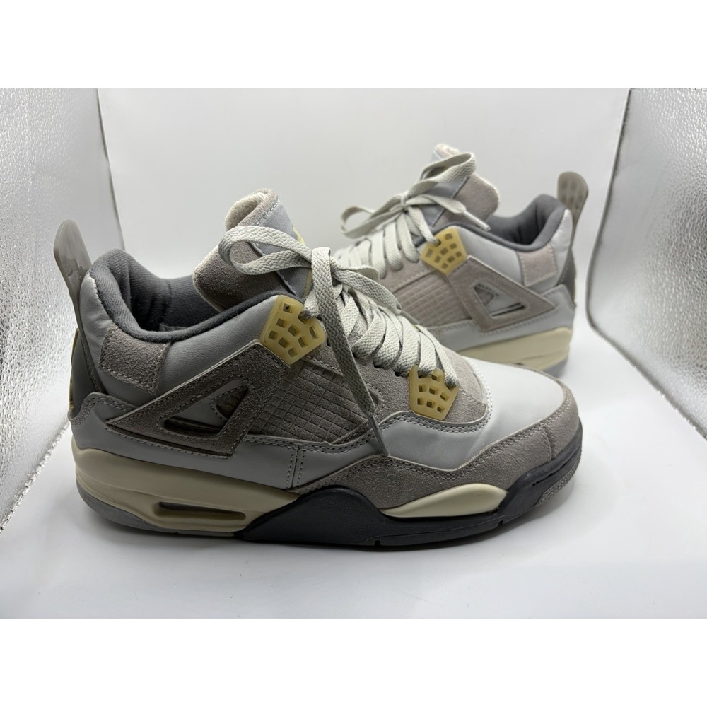 Air Jordan 4 Retro SE Craft Photon Dust Grey & White Mens 7.5 - Picture 3 of 9